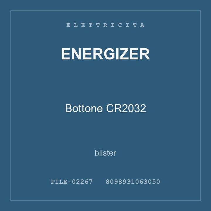 Energizer Bottone CR2032 — blister