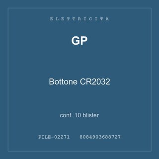 GP Bottone CR2032 — conf. 10 blister