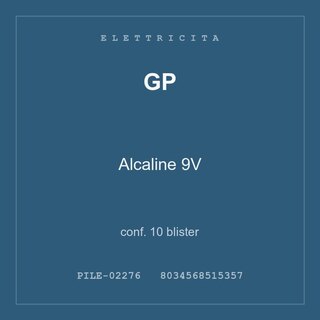 GP Alcaline 9V — conf. 10 blister