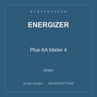 Energizer Plus AA blister 4 — blister