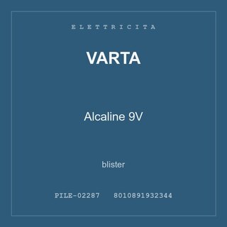 Varta Alcaline 9V — blister