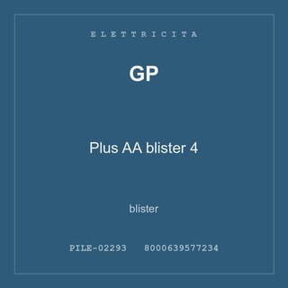 GP Plus AA blister 4 — blister