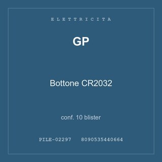 GP Bottone CR2032 — conf. 5 blister