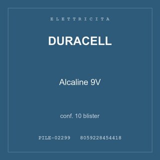 Duracell Alcaline 9V — conf. 10 blister