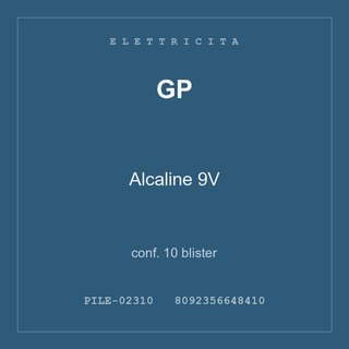 GP Alcaline 9V — conf. 5 blister