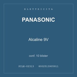Panasonic Alcaline 9V — conf. 5 blister