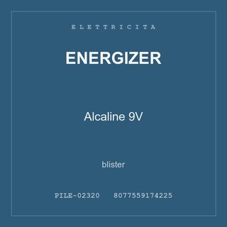 Energizer Alcaline 9V — blister