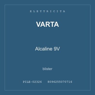 Varta Alcaline 9V — conf. 2 pz