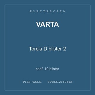 Varta Torcia D blister 2 — conf. 5 blister