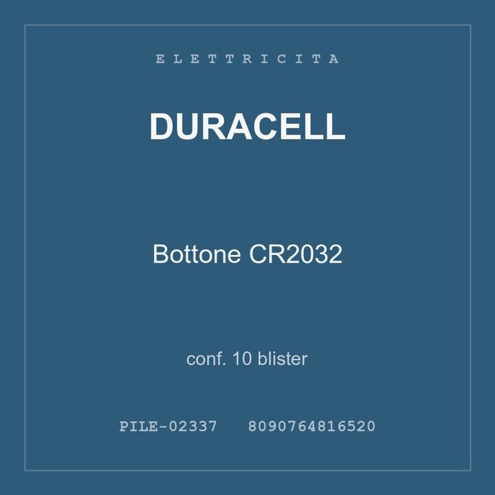 Duracell Bottone CR2032 — conf. 5 blister