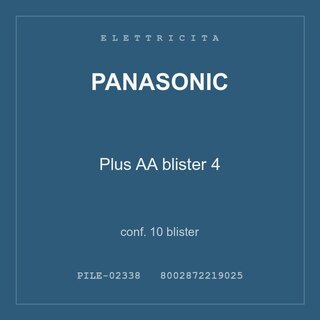 Panasonic Plus AA blister 4 — conf. 30 blister