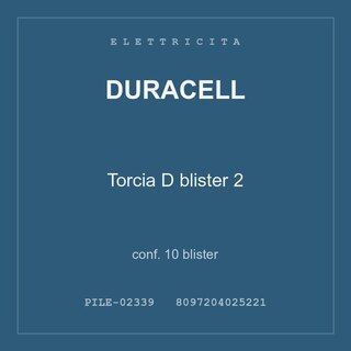 Duracell Torcia D blister 2 — conf. 30 blister