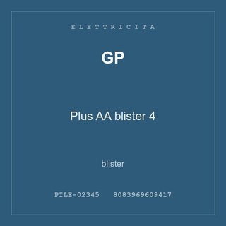 GP Plus AA blister 4 — conf. 3 pz