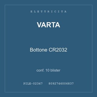 Varta Bottone CR2032 — conf. 20 blister