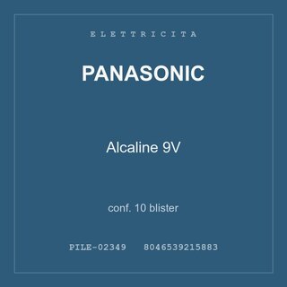 Panasonic Alcaline 9V — conf. 20 blister