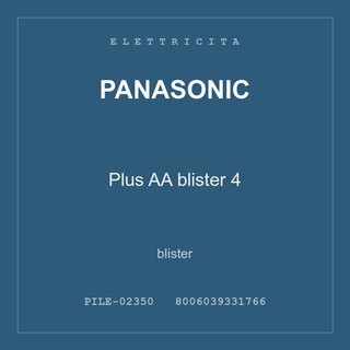 Panasonic Plus AA blister 4 — blister
