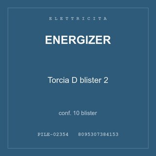 Energizer Torcia D blister 2 — conf. 5 blister