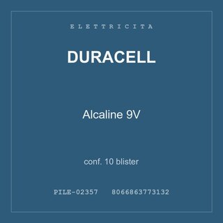 Duracell Alcaline 9V — conf. 5 blister