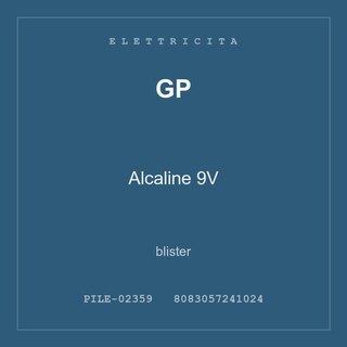 GP Alcaline 9V — conf. 2 pz