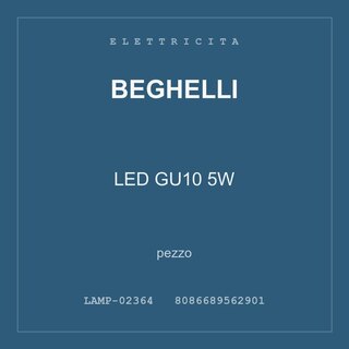 Beghelli LED GU10 5W — pezzo