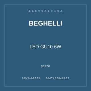 Beghelli LED GU10 5W — conf. 2 pz