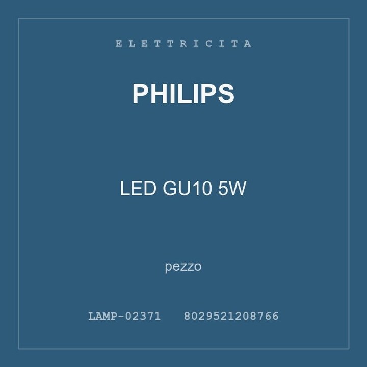 Philips LED GU10 5W — pezzo