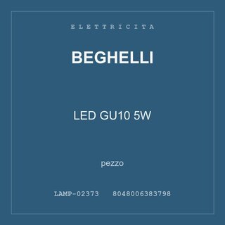 Beghelli LED GU10 5W — conf. 3 pz