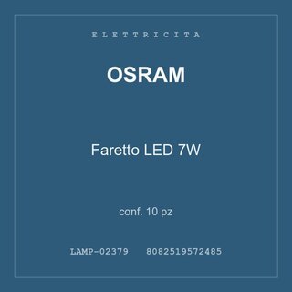 Osram Faretto LED 7W — conf. 10 pz