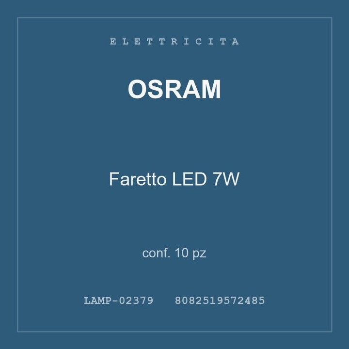 Osram Faretto LED 7W — conf. 10 pz