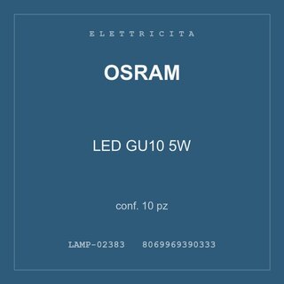 Osram LED GU10 5W — conf. 10 pz