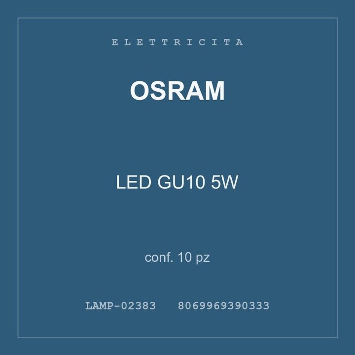 Osram LED GU10 5W — conf. 10 pz