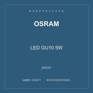 Osram LED GU10 5W — pezzo