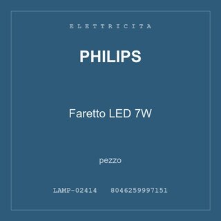 Philips Faretto LED 7W — pezzo