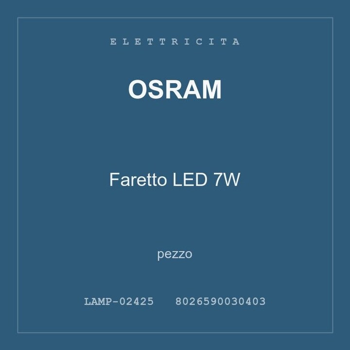 Osram Faretto LED 7W — conf. 2 pz