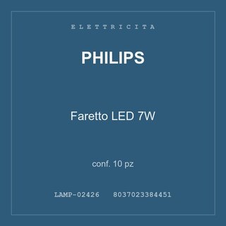 Philips Faretto LED 7W — conf. 10 pz