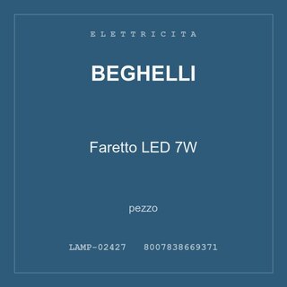 Beghelli Faretto LED 7W — conf. 2 pz