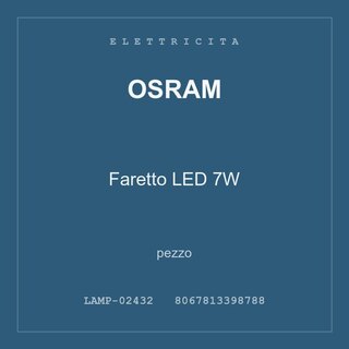 Osram Faretto LED 7W — conf. 3 pz