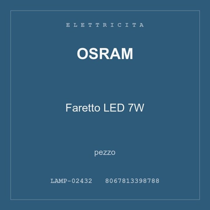 Osram Faretto LED 7W — conf. 3 pz