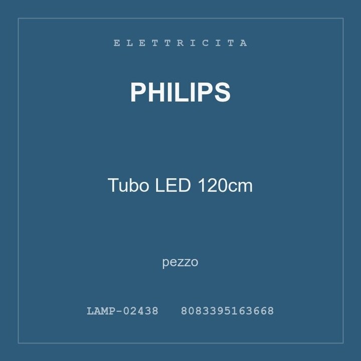 Philips Tubo LED 120cm — conf. 2 pz