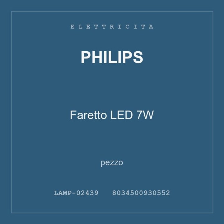 Philips Faretto LED 7W — conf. 2 pz
