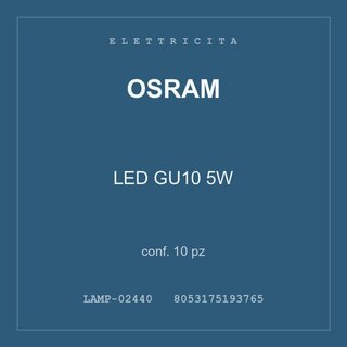 Osram LED GU10 5W — conf. 20 pz