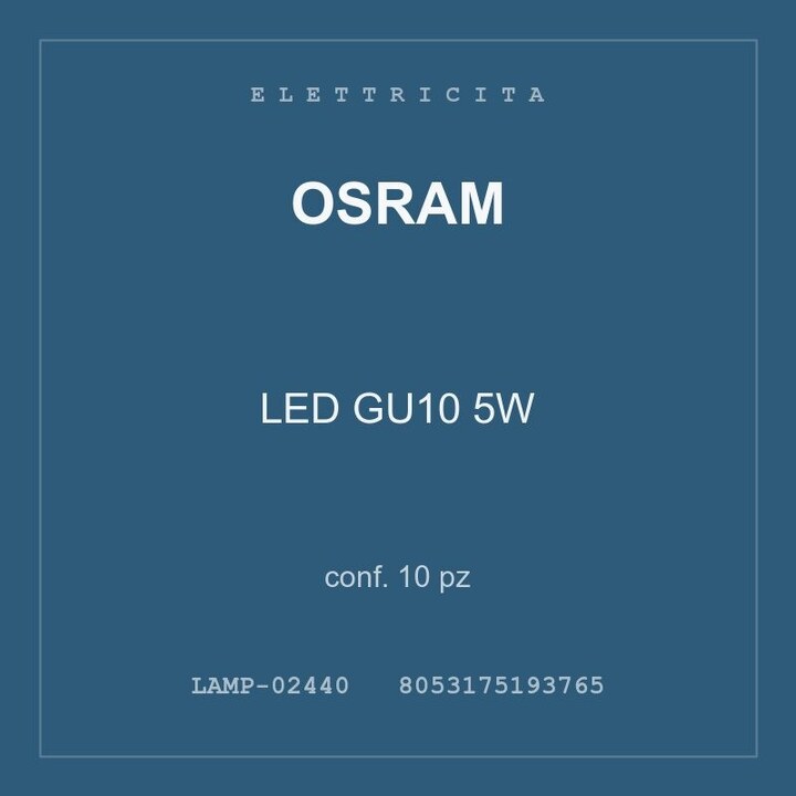 Osram LED GU10 5W — conf. 20 pz