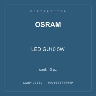 Osram LED GU10 5W — conf. 30 pz