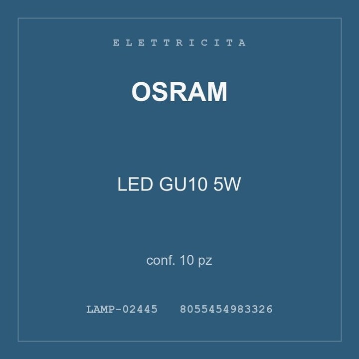 Osram LED GU10 5W — conf. 2 pz