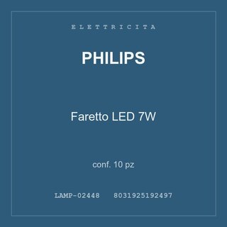 Philips Faretto LED 7W — conf. 20 pz