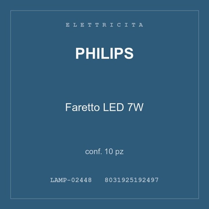 Philips Faretto LED 7W — conf. 20 pz