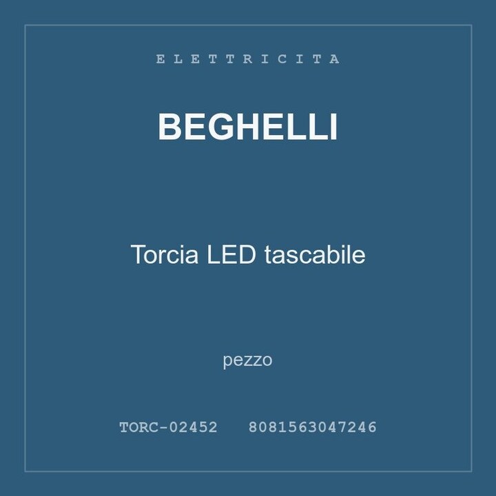 Beghelli Torcia LED tascabile — conf. 2 pz