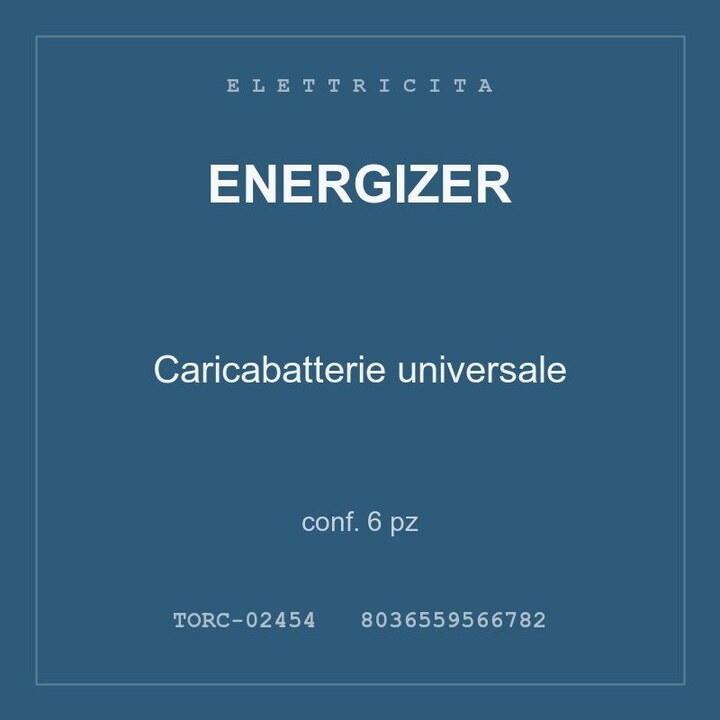 Energizer Caricabatterie universale — conf. 6 pz