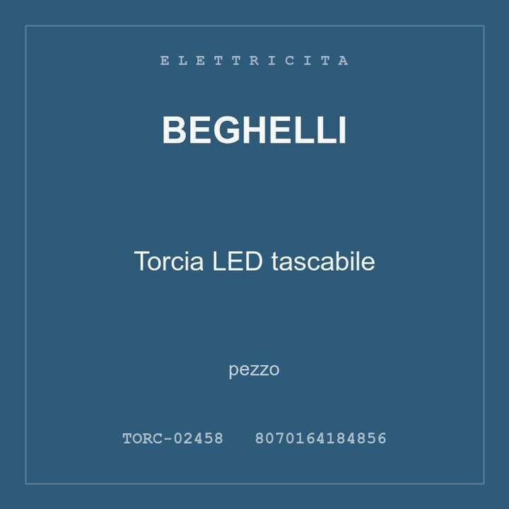 Beghelli Torcia LED tascabile — conf. 4 pz