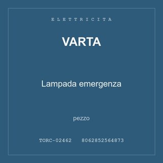 Varta Lampada emergenza — pezzo
